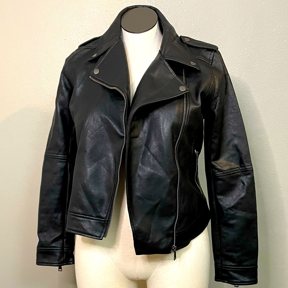 Loft Faux Leather Jacket- size 10